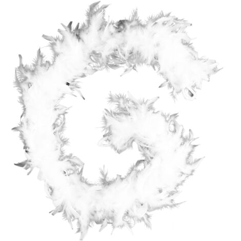 Guirlande de Noël en plumes effet boa