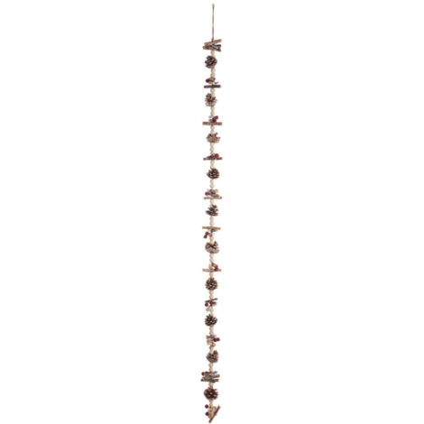Guirlande de Noël en rondins et perles de Bois L 150 cm - Feeric Christmas
