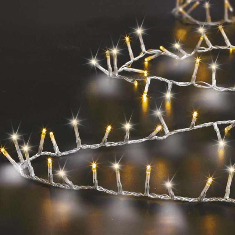 Guirlande lumineuse extérieur 750 led blanc froid blanc chaud - Feeric lights & christmas