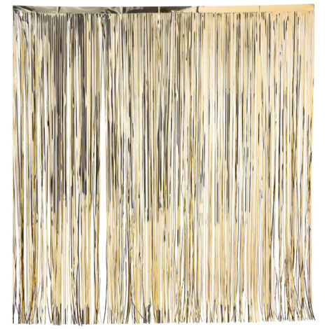 Guirlande de Noël Lametta droit OR brillant 300 brins 50 x 50 cm - Feeric Christmas