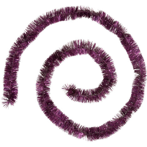 Guirlande de Noël large 5 cm Violet Holographique Longueur 2 mètres - Feeric Christmas