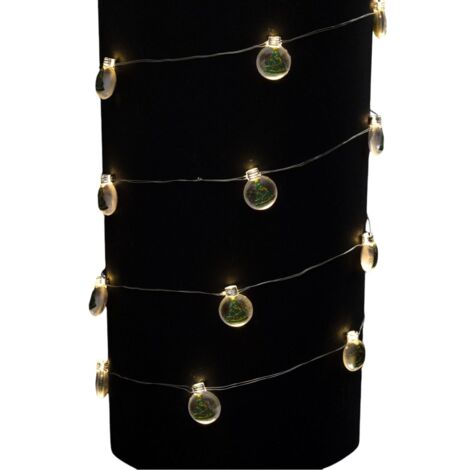 Guirlande de Noël lumineuse avec boules à motifs