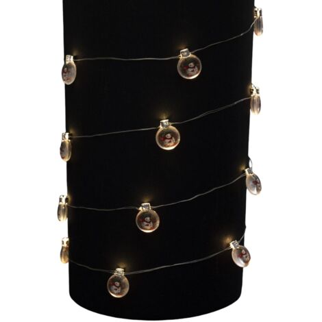 Guirlande de Noël lumineuse avec boules à motifs