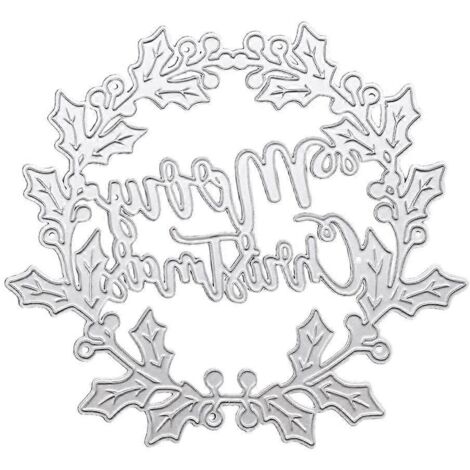 Guirlande de Noël, matrices de découpe en métal, pochoir, papier pour scrapbooking et album DIY