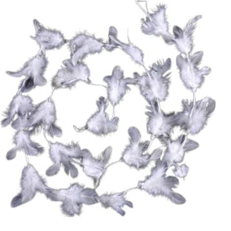 Guirlande de Noël Plumes et Perles