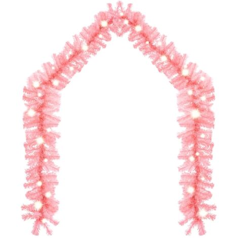 Guirlande de Noël，Décoration de Noël avec lumières LED 5 m Rose CFW78400