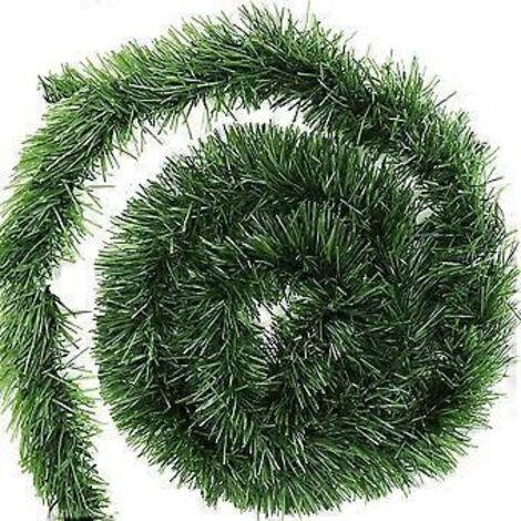 Guirlande de sapin de Noël artificiel, couronne de pin vert pour escaliers, intérieur et extérieur, décoration de Noël pour chambre, porte, mur, fenêtre, cheminée