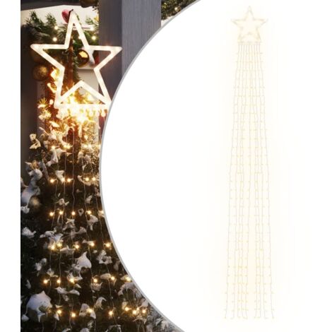 Guirlande de sapin de Noël，Décoration de Noël 320 LED blanc chaud 375 cm CFW31543
