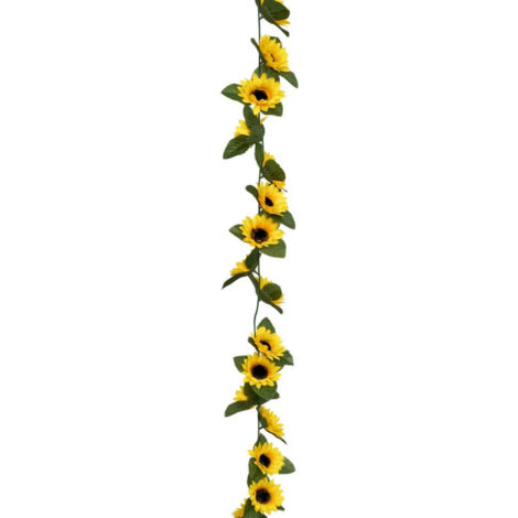 Guirlande de Tournesols Artificiels "Naki" 180cm Jaune