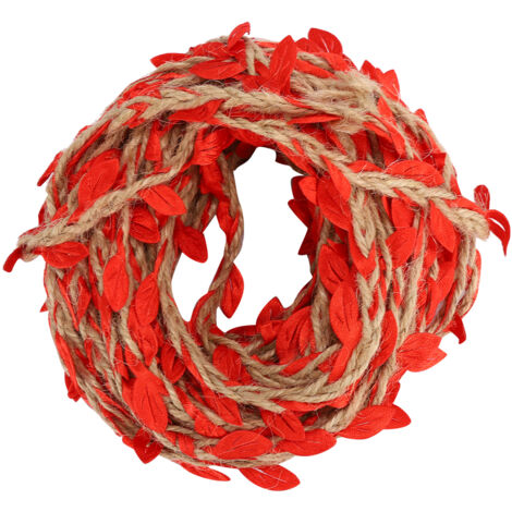Guirlande de Vigne Artificielle Rouge 10m pour Décoration Mariage Jardin Fête Maison