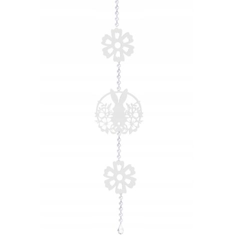 Guirlande décorative avec pendentif lapin pour Pâques, à décorer à la fenêtre