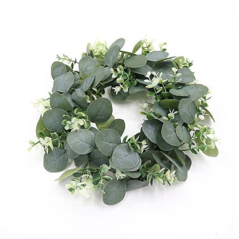 guirlande D'eucalyptus Artificielle De 25 Cm Guirlande D't Guirlande De Verdure Artificielle Avec Arche  Carreaux Couronne Dcoration De Pques Port