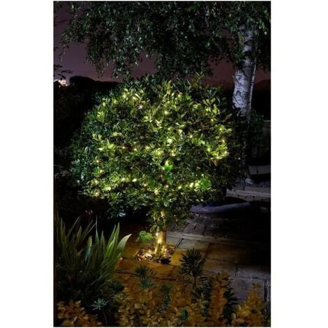 PFLANZEN KÖLLE Guirlande d'extérieur solaire LUCIOLE blanc chaud 100leds SMART GARDEN