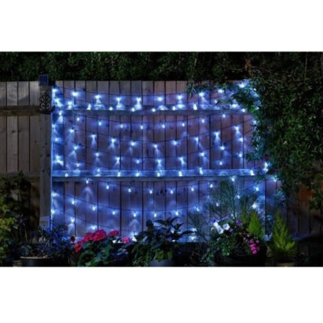 Guirlande d'extérieur solaire SMARDTV - Ultra 100 boules 15L - Blanc froid - 21,8m