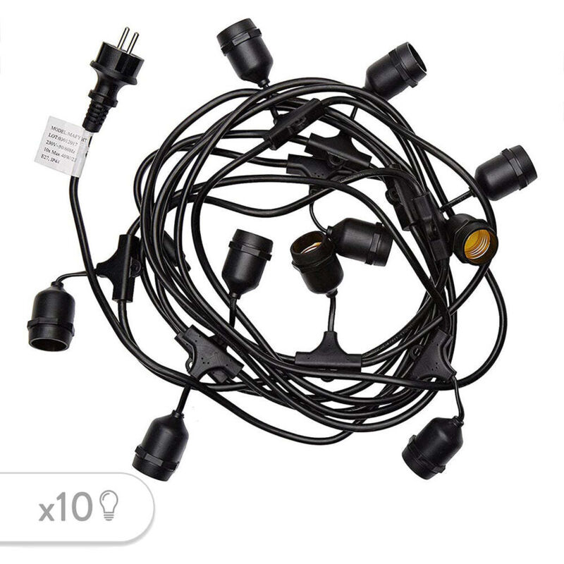 Luci a stringa 6M 10xE27 MAFY