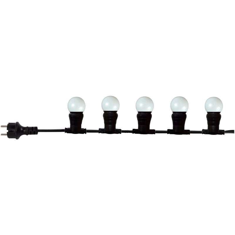 TIBELEC Guirlande extérieure 10 ampoules B22 blanc chaud 500 lumens Pro 10m TIBELEC