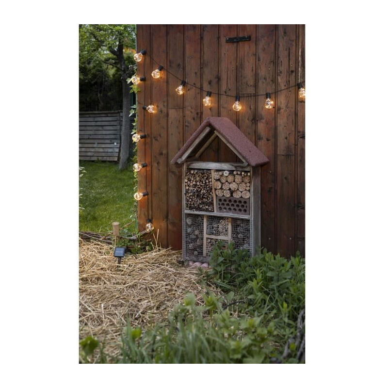 Galix - Guirlande G4545 - 15 Ampoules - Blanc chaud - 4,80 m