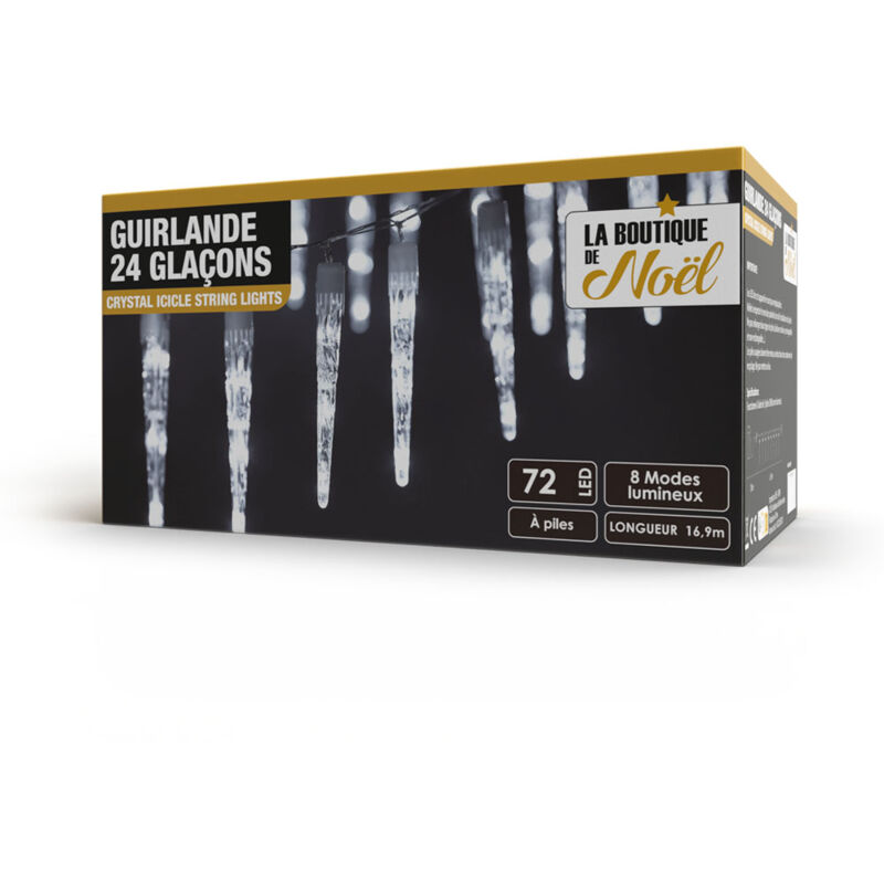 OSE - Guirlande glaçon stalactite - - Blanc Froid