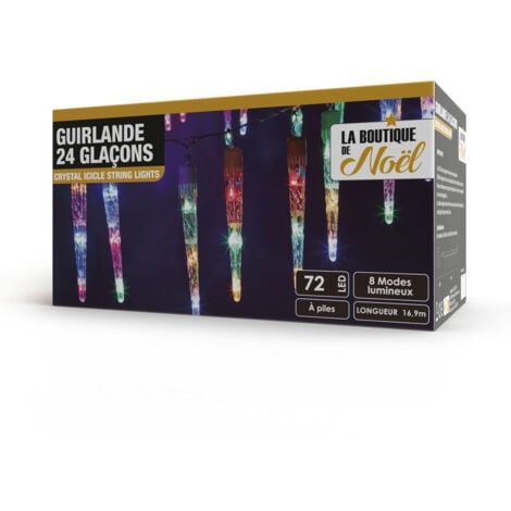 Giftmas Glaçon Rideau Lumineux - Rideau Led - Guirlande Lumineuse -  Guirlande