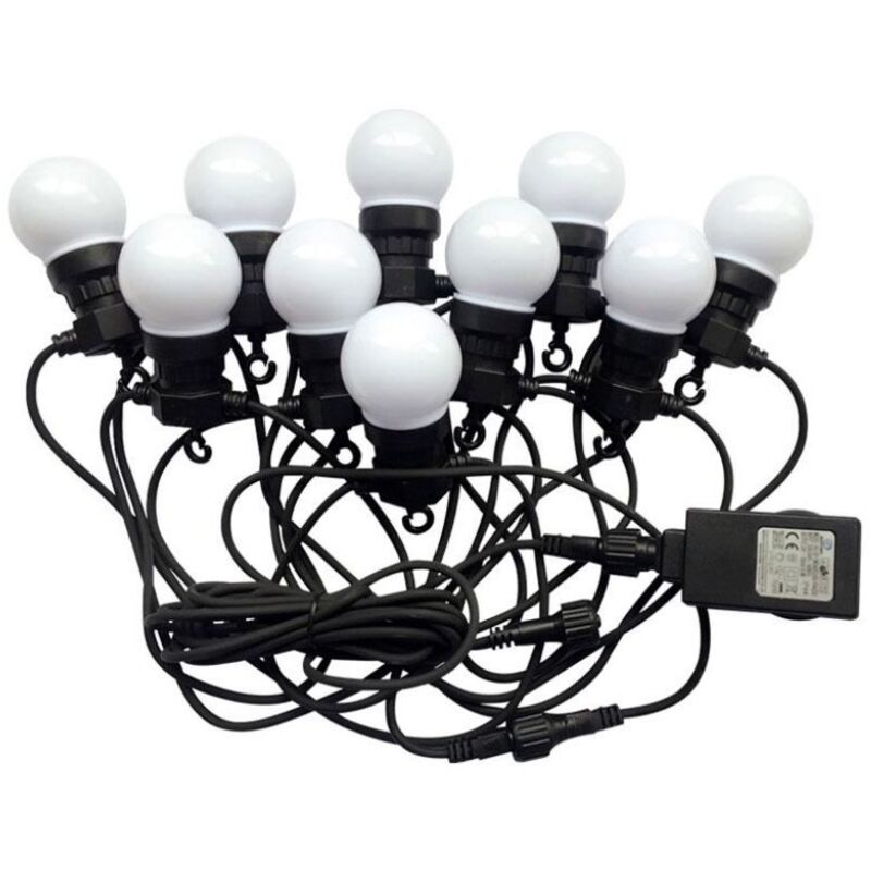 V-TAC VT-70510 Ampoule led guirlande lumineuse chaîne 0,5W rgb connectable PIN 5M avec ampoule eu prise - sku 7435