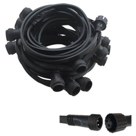 Guirlande guinguette 50M 50 douilles E27 professionnelle extensible IP65 exterieur
