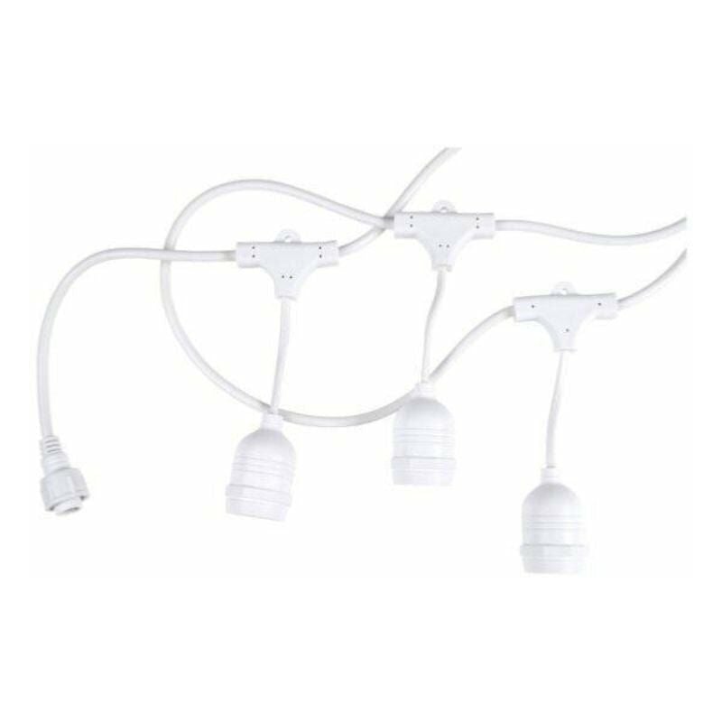 Guirlande Guinguette Blanche 6M pour 10 ampoules E27 (non fournies) Silumen