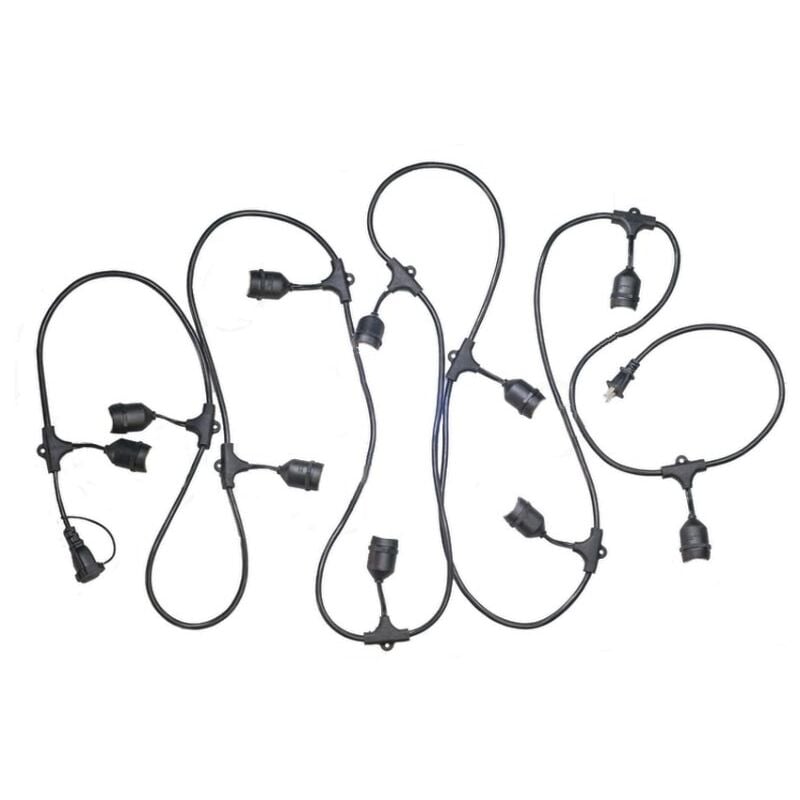 Guirlande Guinguette led 10M IP44 pour 10 ampoules E27 - Non inclus Silumen