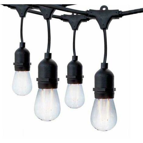 Guirlande Guinguette LED 6M pour 10 ampoules E27 (non fournies) - SILUMEN