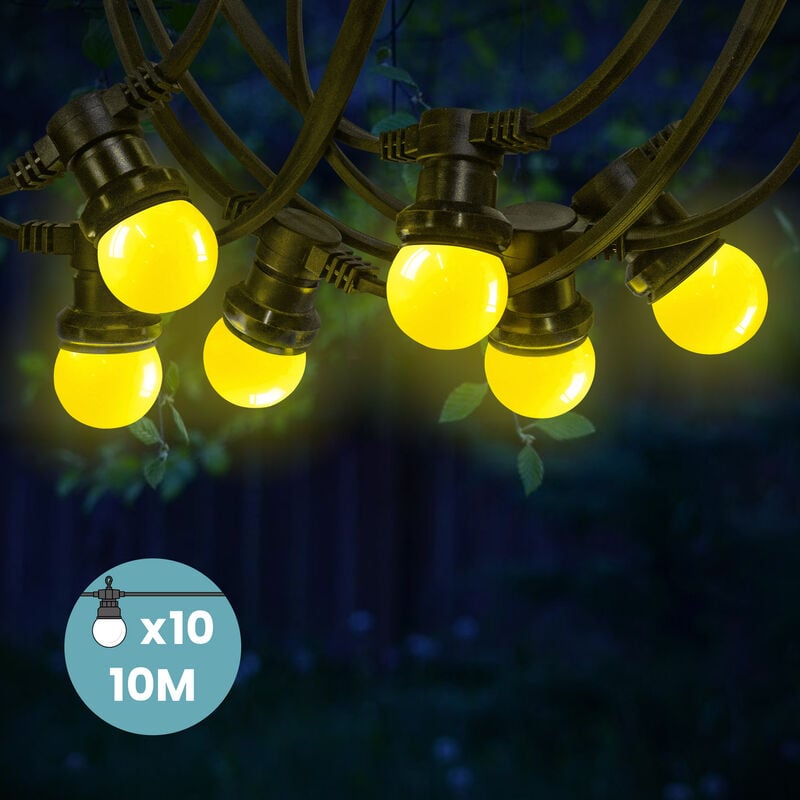 Guirlande Guinguette Jaune 10 m