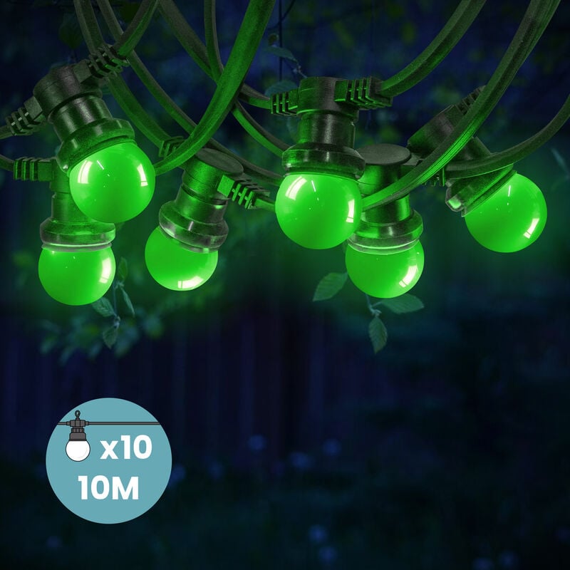 Guirlande Guinguette Verte 10 m