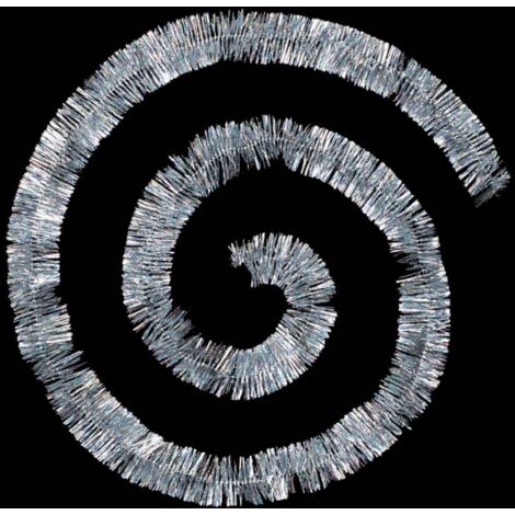 Guirlande holographique brins fins 5cmx2m 4 plis argent - Atmosphera créateur d'intérieur