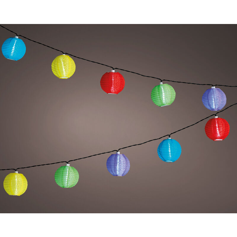 Guirlande lumineuse en nylon multicolore