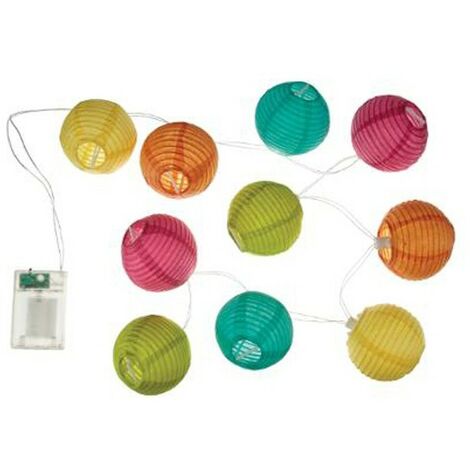 Guirlande LED 10 Boules Multicolore