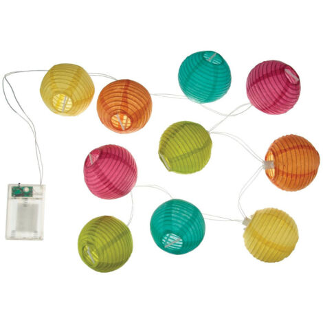 Guirlande LED 10 Boules Multicolore Atmosphera créateur d'intérieur®