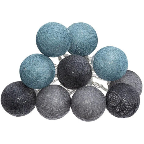 Guirlande Led 10 Boules "Winter" 165cm Multicolore