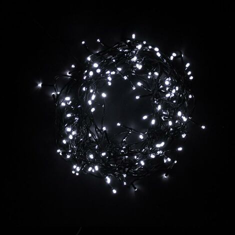 Guirlande LED 220V 24M 240LED IP44, 8 Modes - Blanc Froid