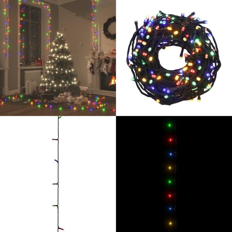 Guirlande led avec 300 led Multicolore 30 m pvc - Guirlande Led - Décoration Noel - Lumière Festive - Noël Multicolores - Illumination Intérieur