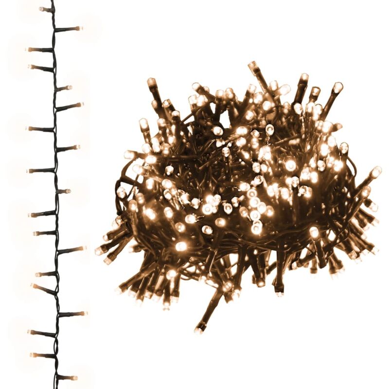 Vidaxl - Guirlande à led compacte avec 2000 led Blanc chaud 45 m pvc