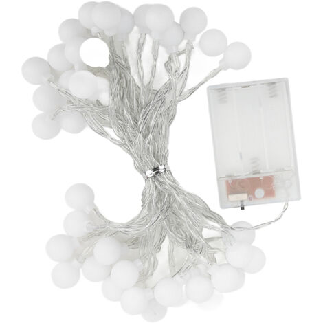 Guirlande LED Extérieure 20m Étanche, Lumières Sphériques pour Jardin et Terrasse, 2 Modes Éclairage