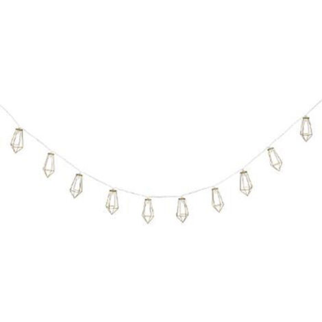 Guirlande Lumineuse 10 Led "Filaire" 120cm Or
