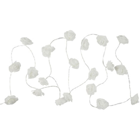 Guirlande Lumineuse 10 LED "Rose" 180cm Blanc
