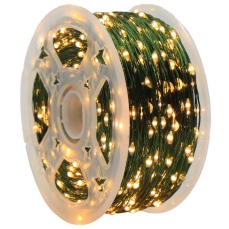 Guirlande lumineuse 10m 100 LED étoiles, décoration Noël extérieure en fil de cuivre pour jardin et balcon