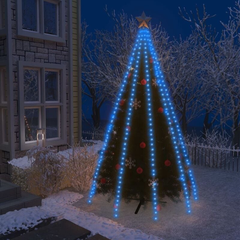 Vidaxl - Guirlande lumineuse d'arbre de Noël 400 led Bleu 400 cm