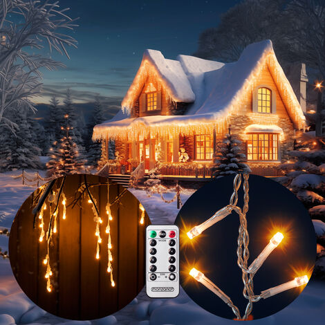 Guirlande lumineuse 200/400/600 LED avec télécommande fonction timer options 600 LED warm white remote control (en)