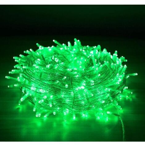 Guirlande lumineuse, 30 m, 300 LED, guirlande de Noël avec prise, guirlande lumineuse LED, guirlande lumineuse LED scintillante, guirlande lumineuse LED pour arbres, guirlande lumineuse LED (verte)
