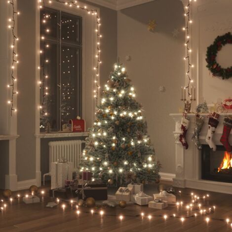 Père Noël lumineux assis Blanc froid 100 LED - Décoration lumineuse - Eminza