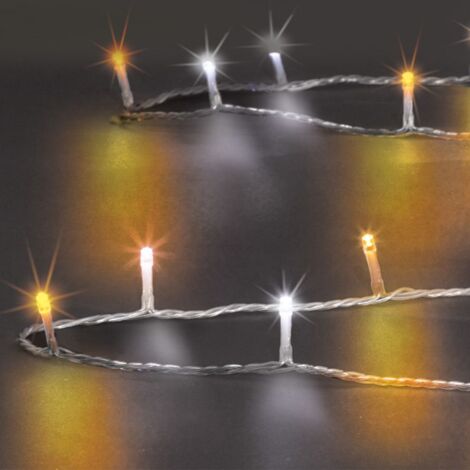 Guirlande Lumineuse 50 mètres 500 LED Blanc Froid & Chaud 8 jeux de lumière - Feeric Christmas
