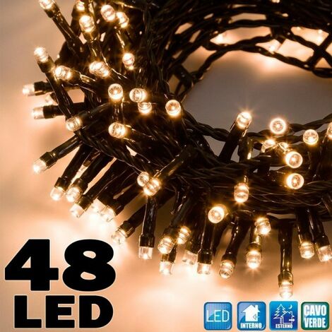 Guirlande lumineuse LED 5m 12V, extensible IP44, 10 boules ST48