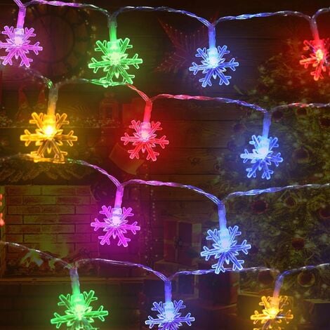 Rideau Lumineux Noël 1.5M 113 LEDS 3D Pendentifs Motifs de Noël