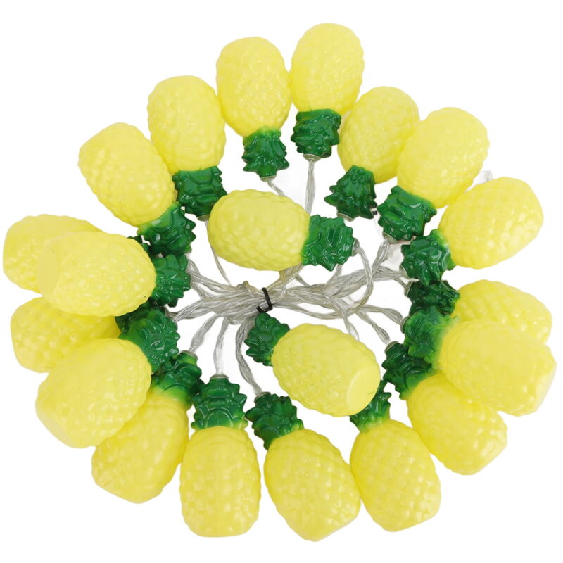 Guirlande lumineuse à 20 led avec fruits de 9,8 pieds, alimentée par batterie, pour intérieur et extérieur, fêtes de fin d'année, jardin, décoration